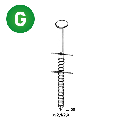 Coils 21/23x50 Rille verzinkt