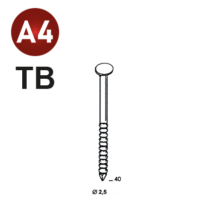 Coils S 25x40 Rille INOX A4 LK