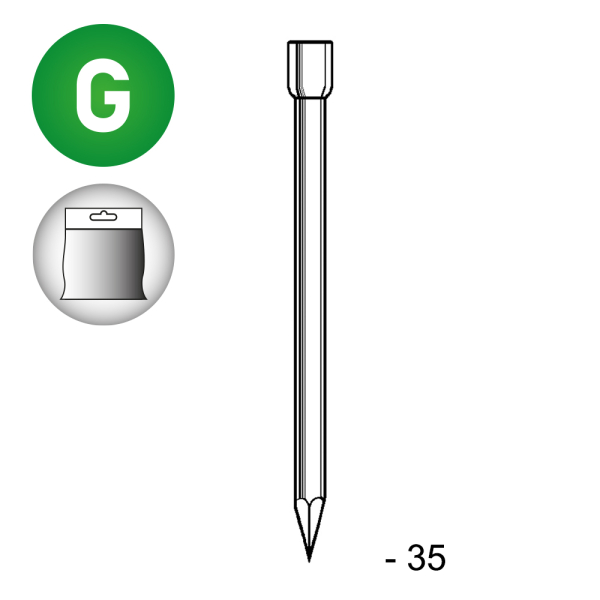 TH verzinkt 1,8x35 mm - 1 kg