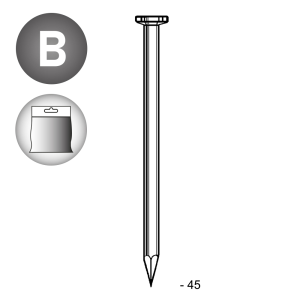 TP Glatt 2,5x45 - 1 kg 