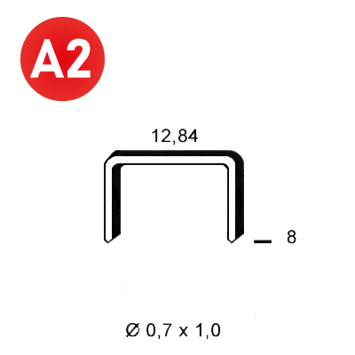 Klammer A-08 INOX A2 (304)