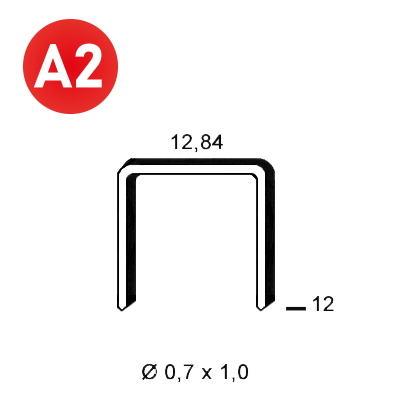 Klammer A-12 INOX A2 (304)