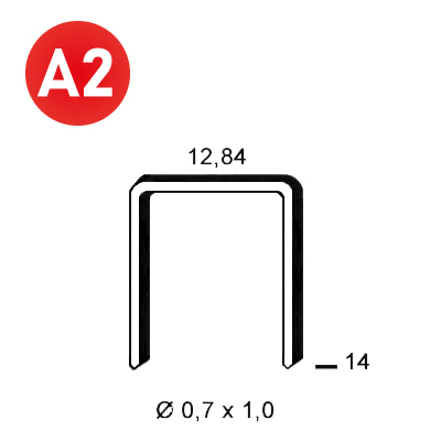 Klammer A-14 INOX A2 (304)