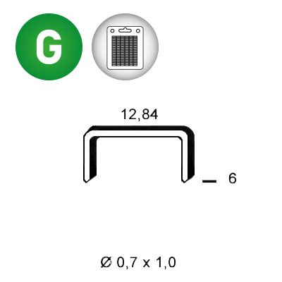 Klammer A-06 g. blister1600