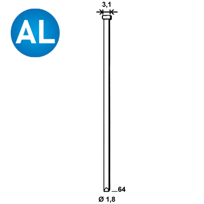 Brads DA-64 mm aluminium