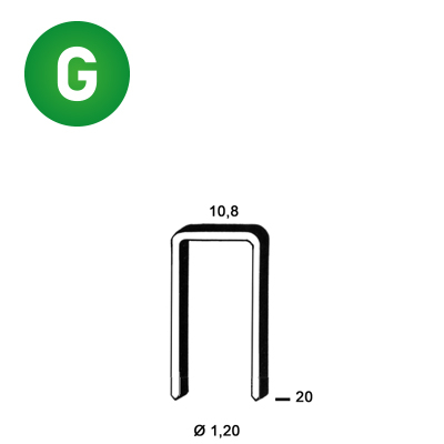 Klammer GB-20 verzinkt geh.