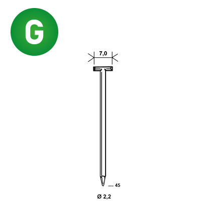 Nägel T-45 verzinkt