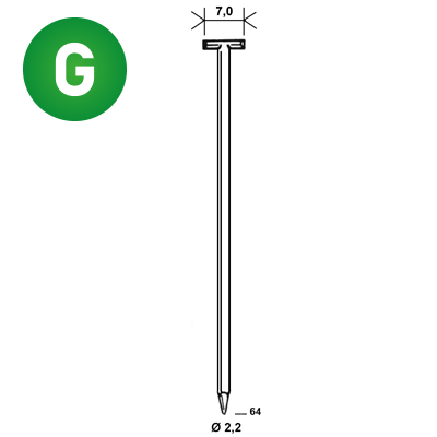 Nägel T-64 verzinkt