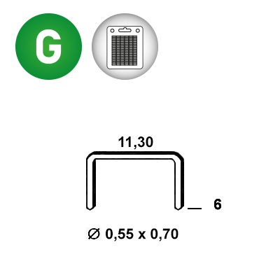 Klammer VX-06 g. blister 1000