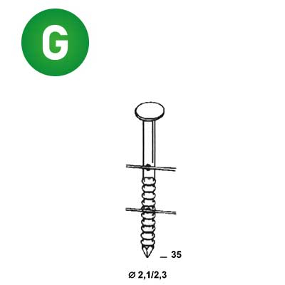 Coils BO 21/23x35 Rille verzin