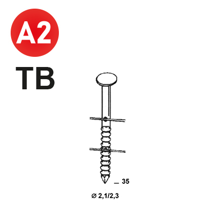 Coils BO 21/23x35 Rille INOX L