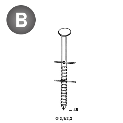 Coils BO 21/23x45 Rille