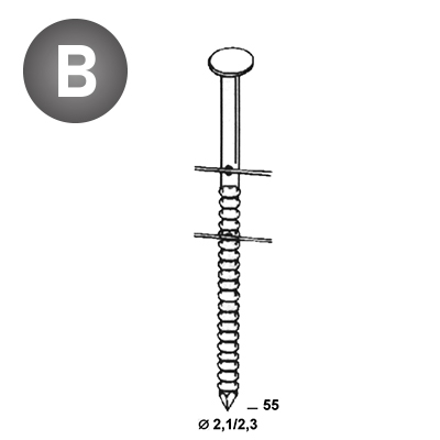 Coils BO 21/23x55 Rille