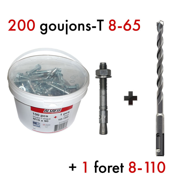 Kit Goujon T 8-65 + foret