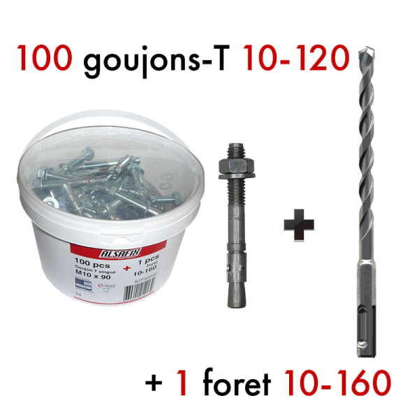 Kit Goujon T 10-120 + foret