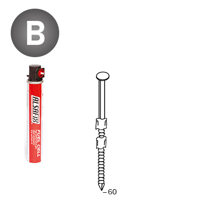 Pack 20° 2,9x60 Rille - 2200 N