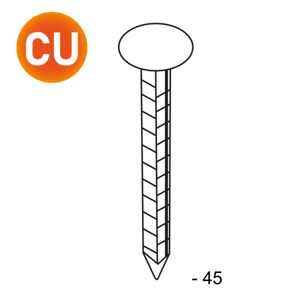 TEL Vierkant Kupfer 3x3x45