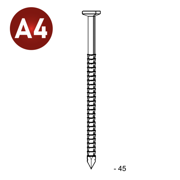 Nägel TP Rille Inox  2,8/3,1x4