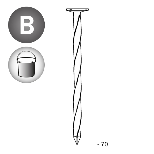 Seau 5 kg - TP 3,1x70 CT