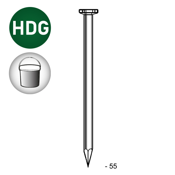 Seau 5kg -TP 5,0x55 lisses HDG