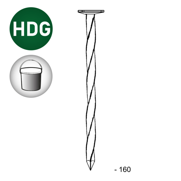 Seau 5 kg - TP 6,0x160 CT HDG