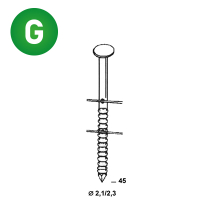 Coils 21/23x45 Rille verzinkt