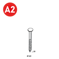 Coils S 25x25 Rille INOX A2