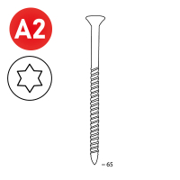 Nagelschraube 28/32x65INOXTX15