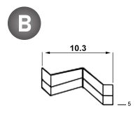 Klammer cadres 10,3 - 05 mm