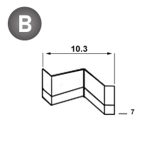 Klammer cadres 10,3 - 07 mm