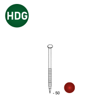 Nägel 34° 25x50 Rille FZN Rot