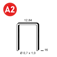 Klammer A-16 INOX A2 (304)