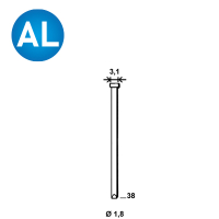 Brads DA-38 mm aluminium