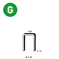 Klammer GB-15 verzinkt geh.