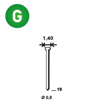 Nägel JA-19 mm