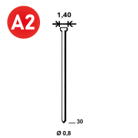 Minibrads JA-30 INOX A4