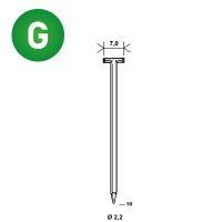 Nägel T-50 verzinkt