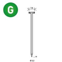 Nägel T-55 verzinkt