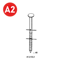 Coils BO 21/23x45 Rille INOX L