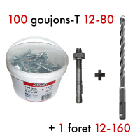 Kit Goujon T 12-80 + foret