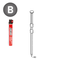 Pack 20° 3,1x80 Glatt - 2200 N