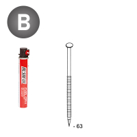 Pack 34° 2,8x63 Rille - 2200 N