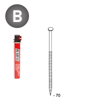 Pack 34° 2,8x70 Rille - 2200 N