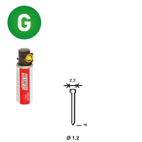 Pack 2.000 J-15 verzinkt + 2 G