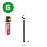 Pack 2.000 J-30 verzinkt + 2 G