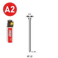 Pack 2.000 J-35 INOX + 2 Gas G