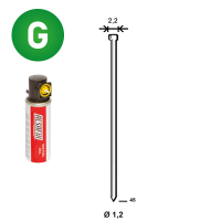 Pack 2.000 J-45 verzinkt + 2 G