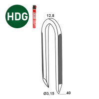 Pack Krampen 3,15x40 + Gas