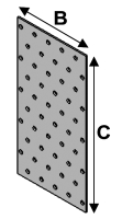 Lochplatten 60x140x2,0