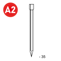 TH inox 1,8x35 mm - 2,5 kg